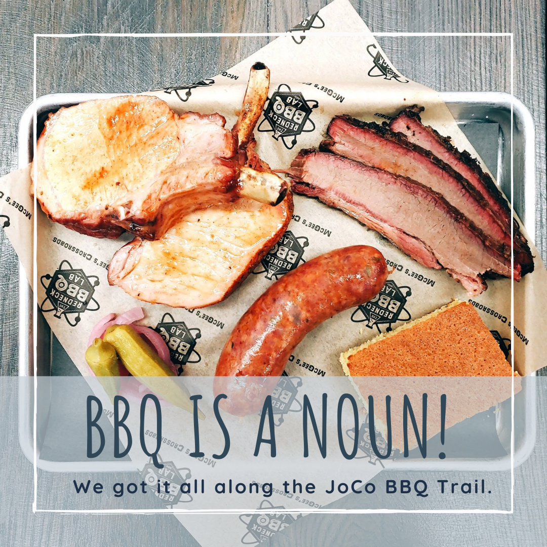 BBQ is a noun in Johnston County, NC, where visitors find great food options on the BBQ Trail.