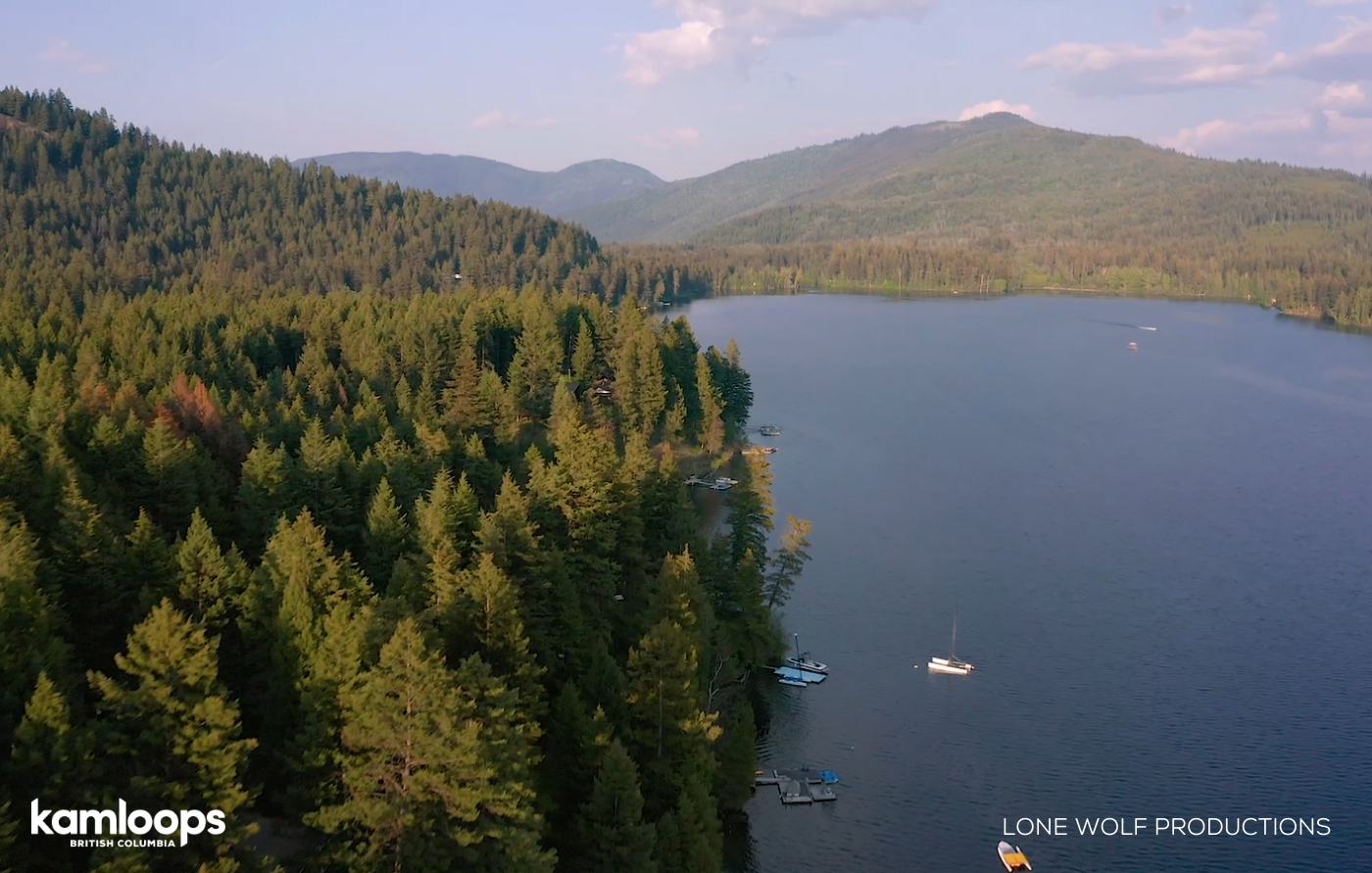 Heffley Lake Drone Shot