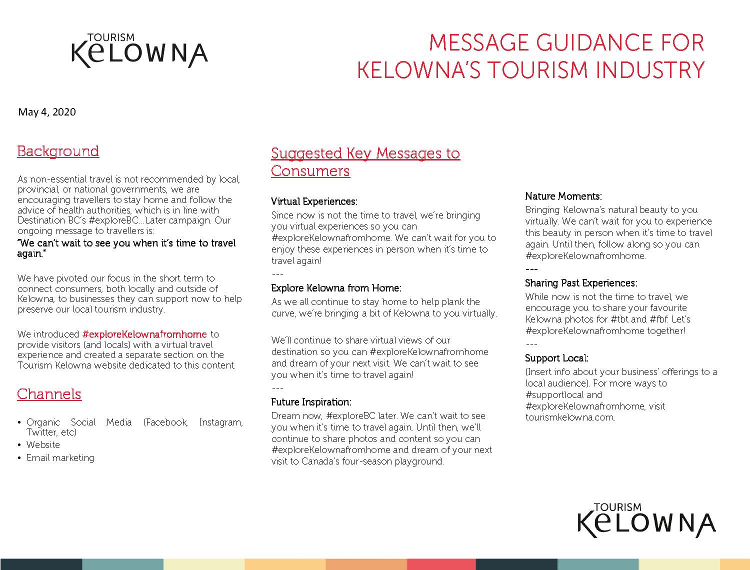 TK Message Guidance Week May 5