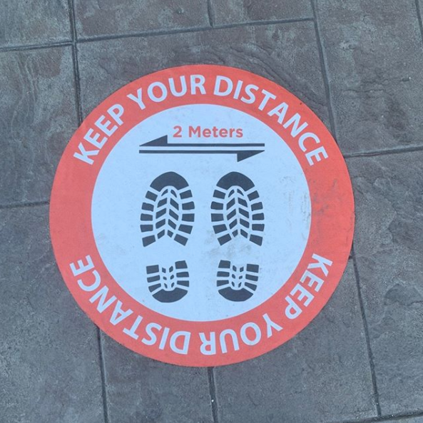 Physical Distance Floor Marker