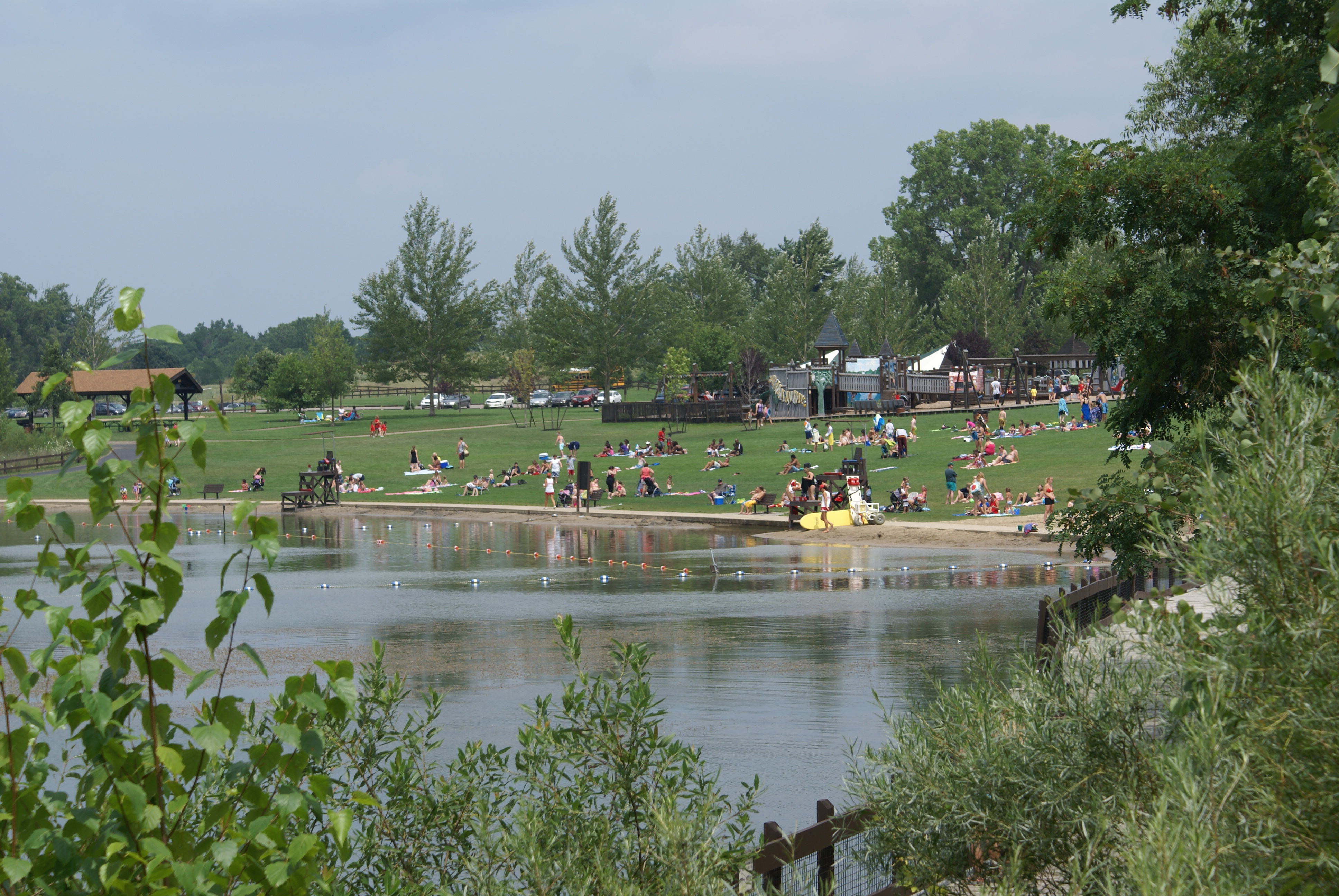 Beach at Hawk Island