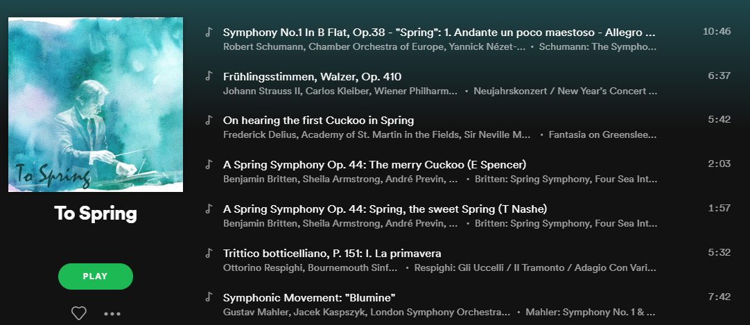 Symphony Spotify Playlist