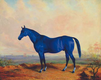 An oil painting of the famous Lexington horse Big Lex