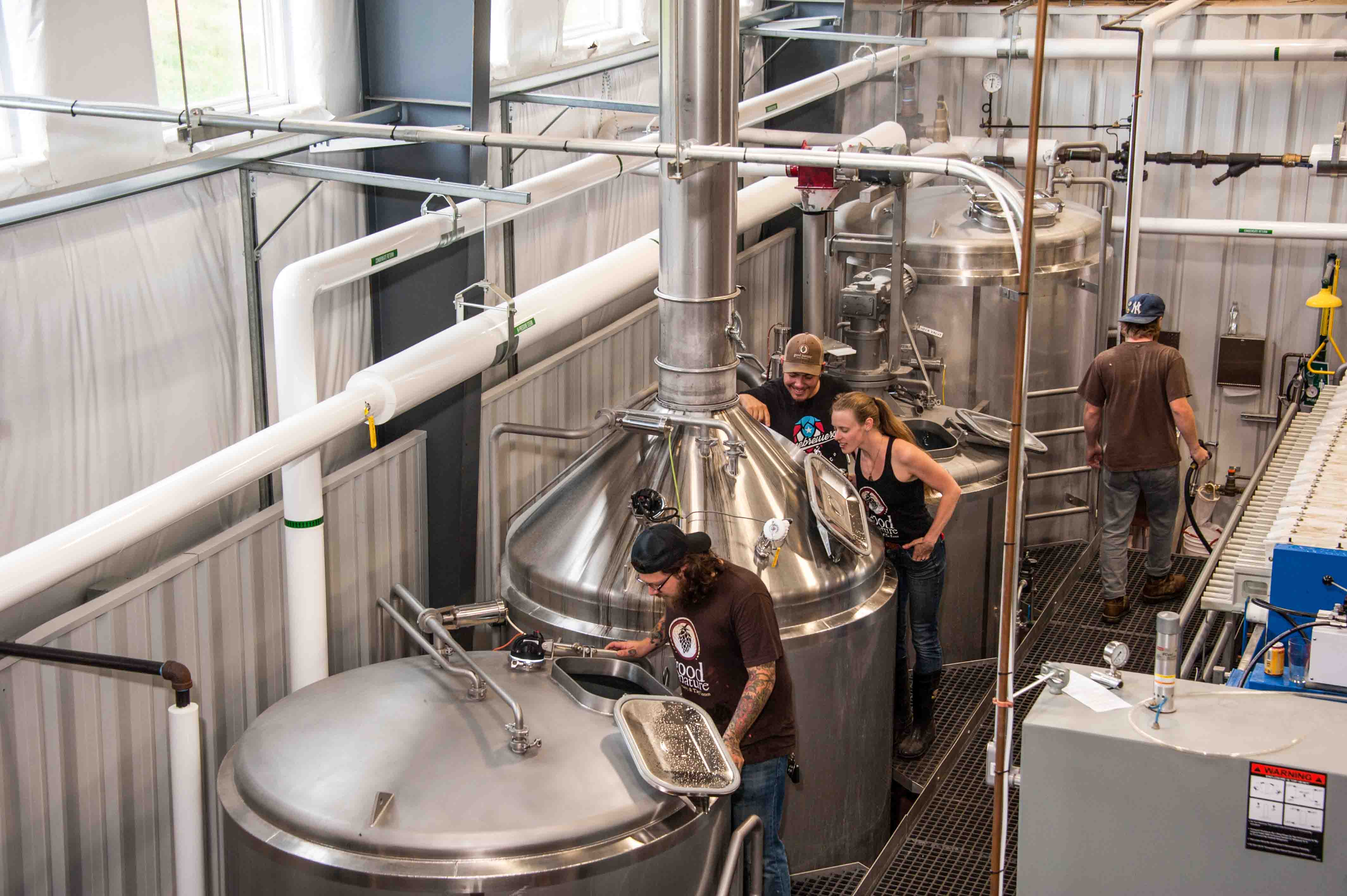 Production facility at Good Nature Farm Brewery
