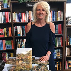 Leslie at the Colgate Book Store