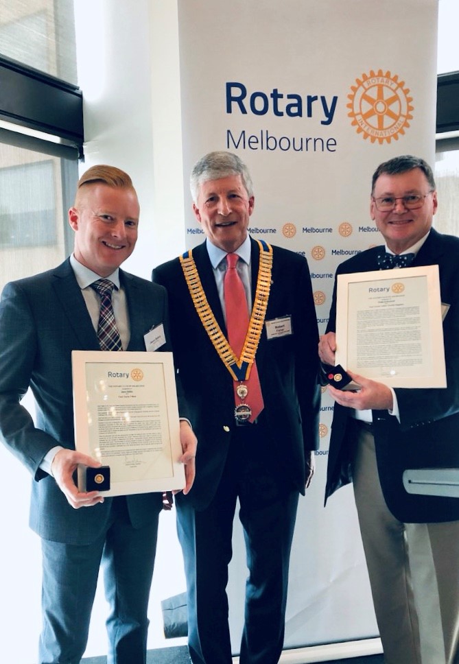 MCB's Jason Balkin receives award from the Rotary Club of Melbourne