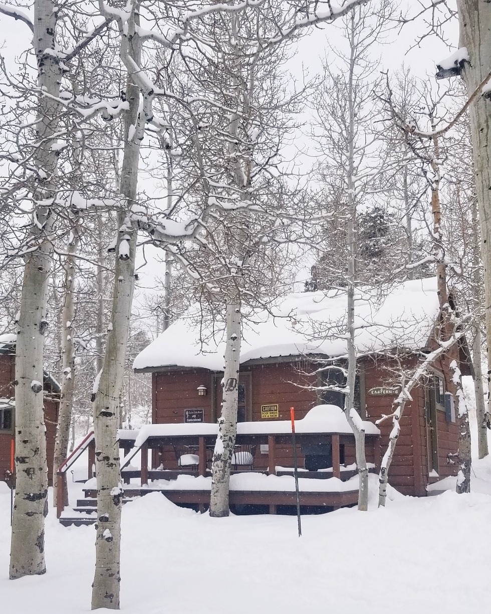 Convict Lake Resort winter cabin