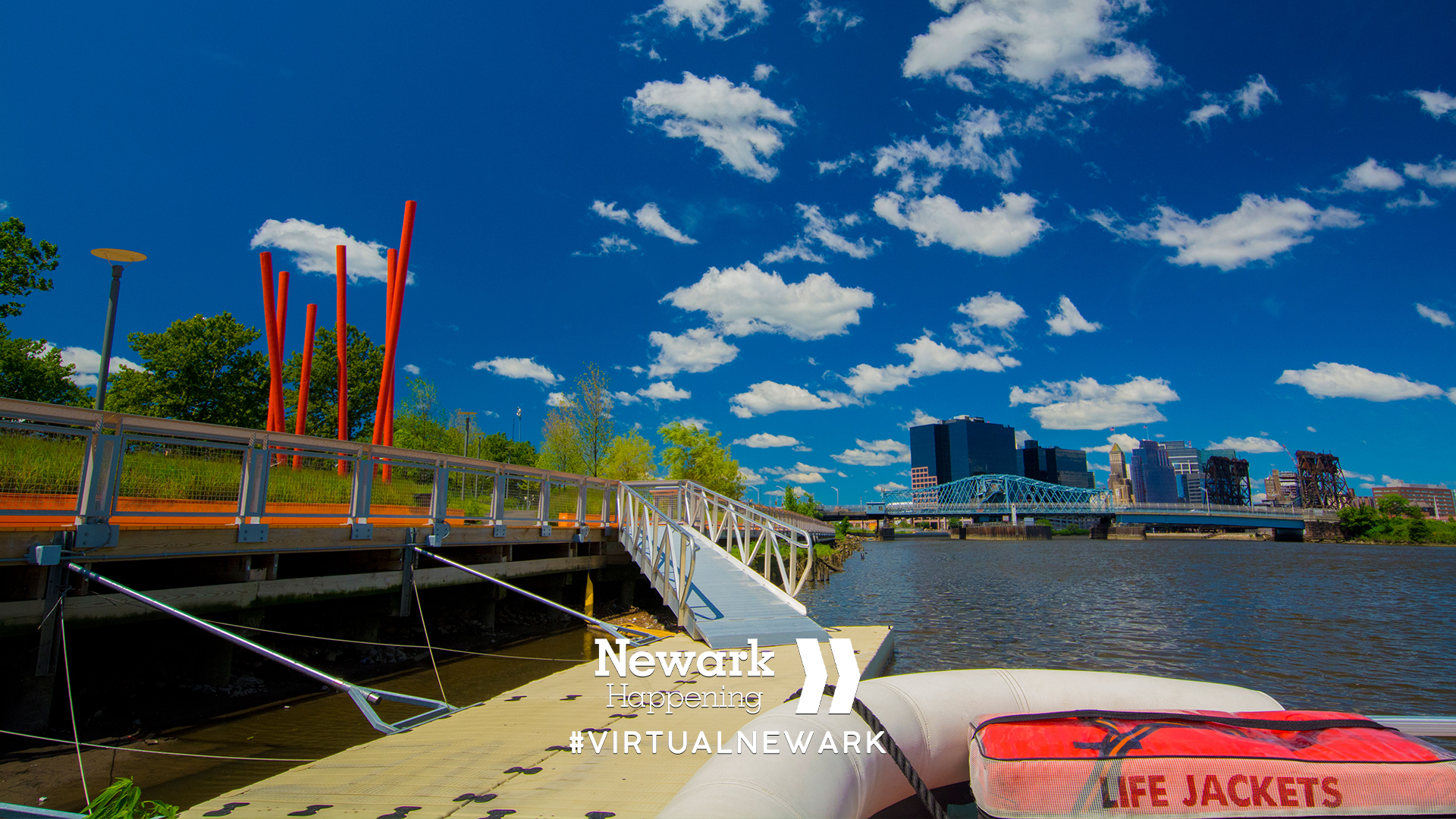 Newark Riverfront Zoom Background