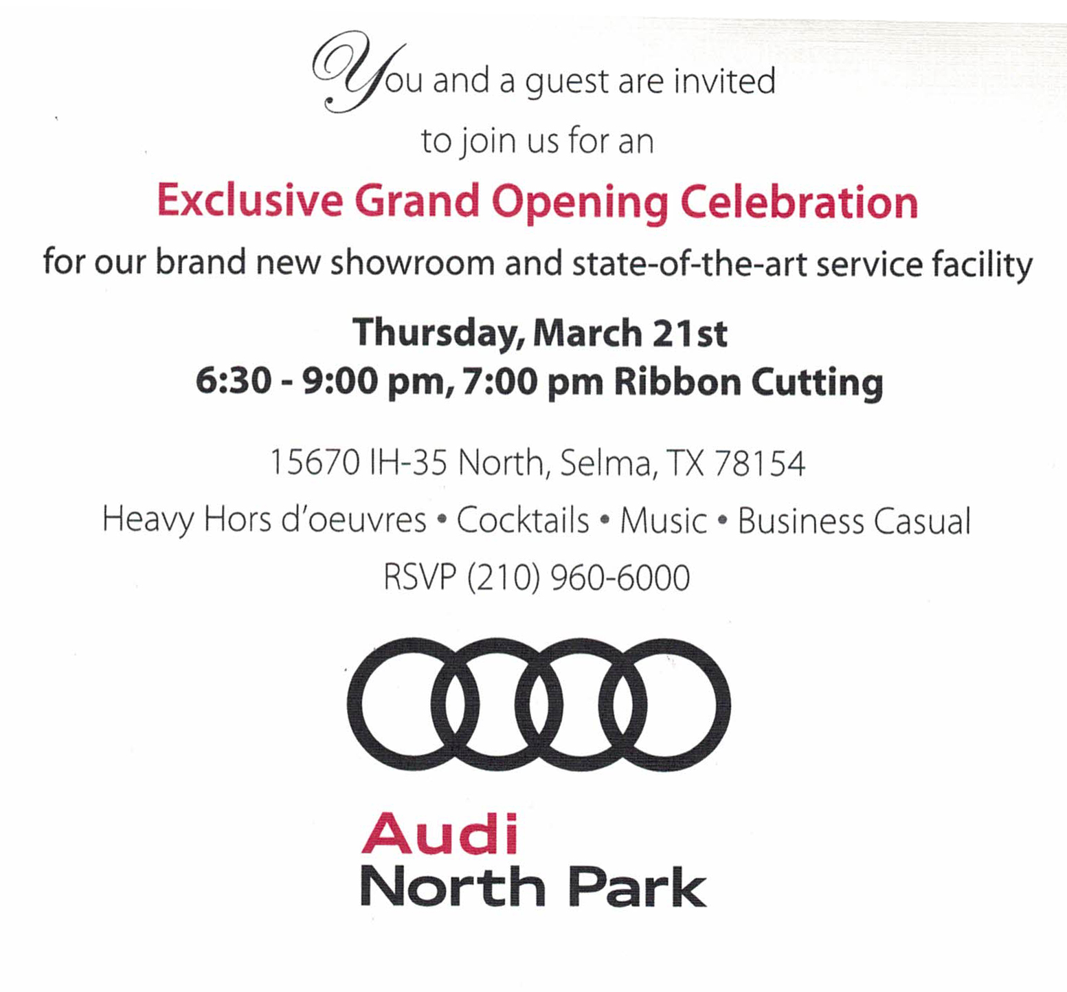 Audi North Park