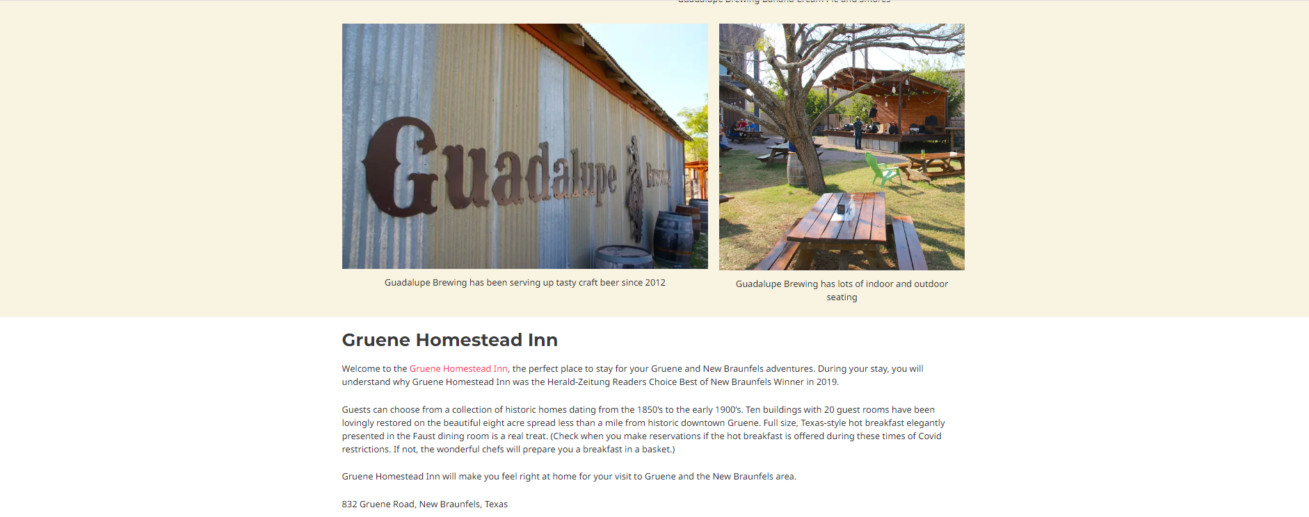 Gruene Homestead Inn