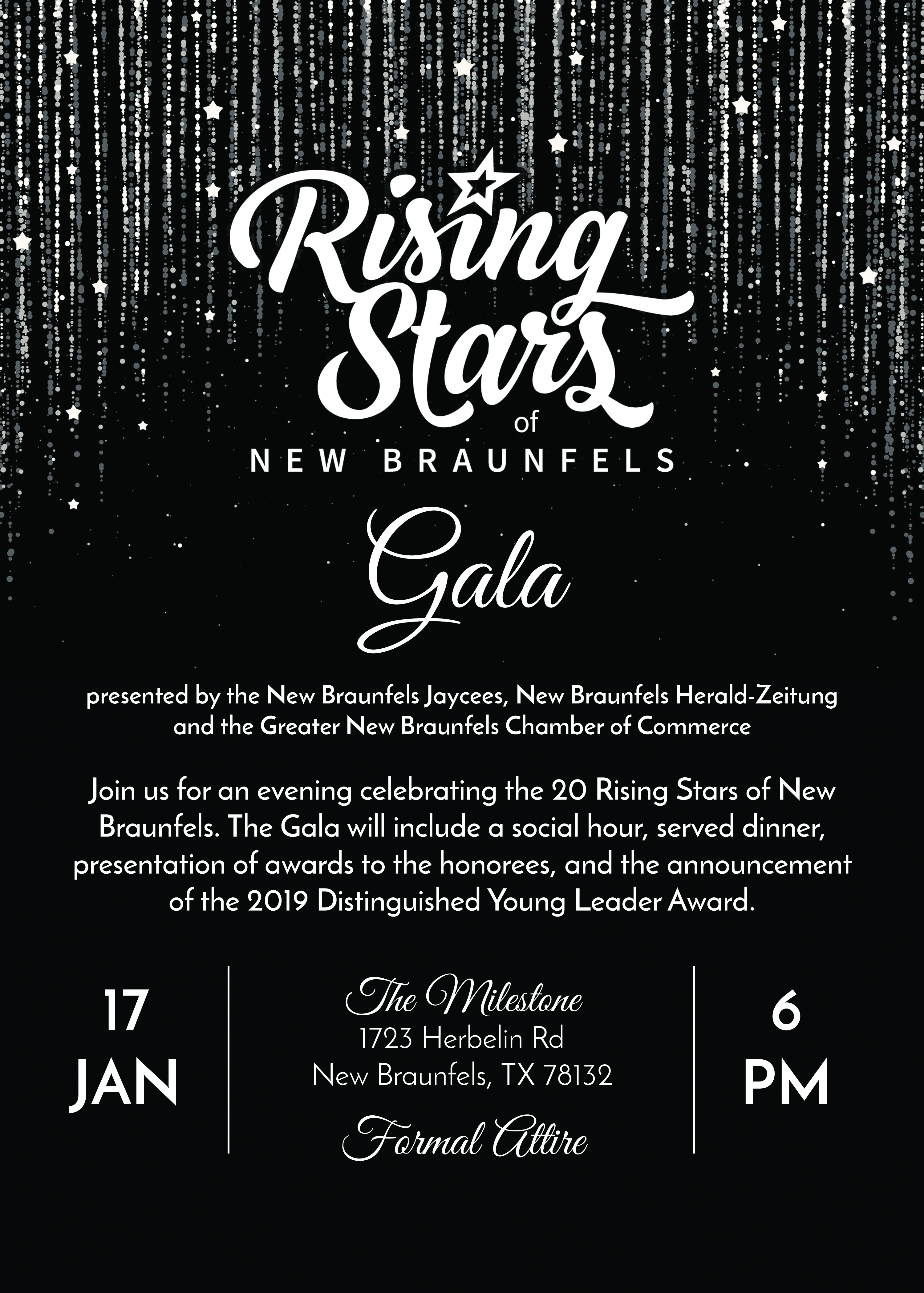Rising Stars Gala Invitation 2019