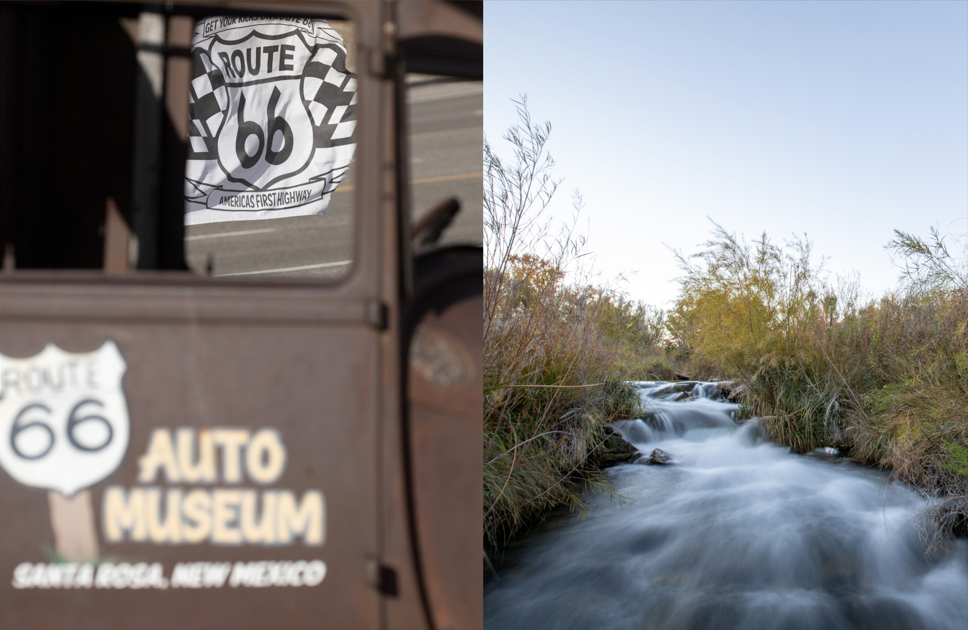 A spring-fed creek at the Blue Hole. Historic Route 66 still fuels nostalgia in Santa Rosa, New Mexico Magazine