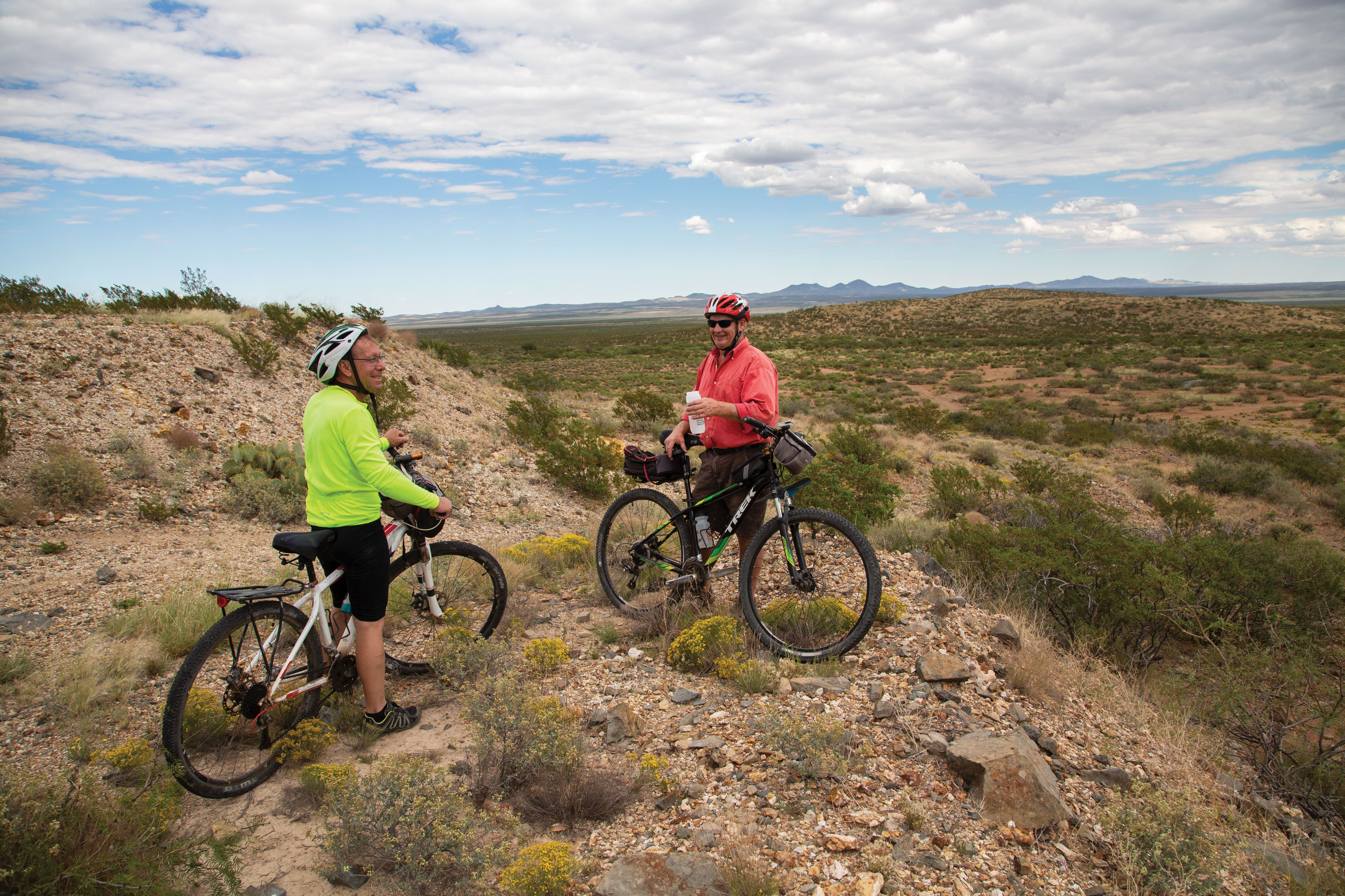 Jeff Cullum and Jeffery Sharp go on a ride on the Continental Divide Trail, near Hachita