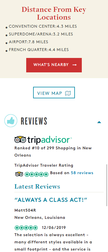 Retail Listing Page Reviews