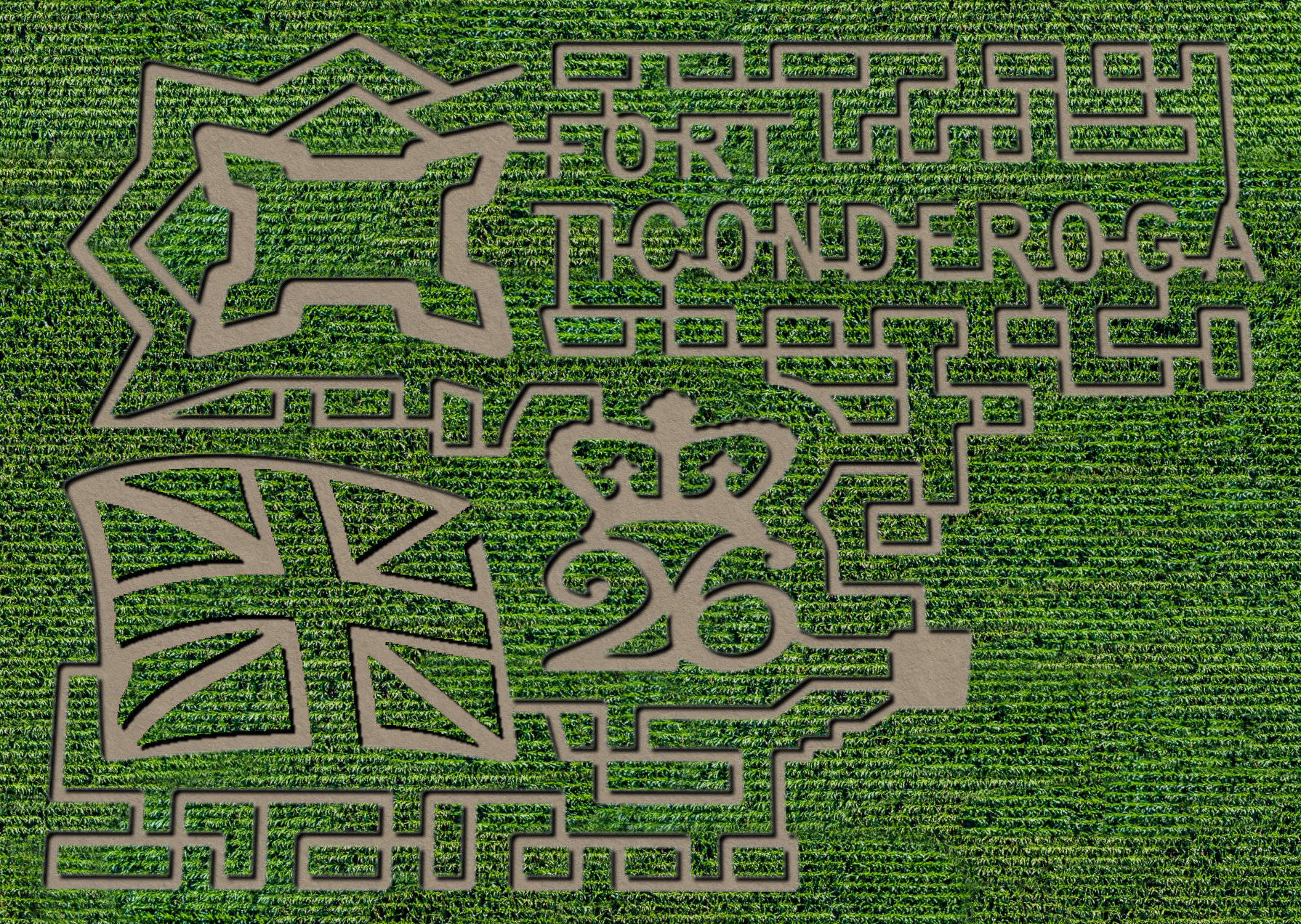 Fort Ticonderoga Corn Maze 2020