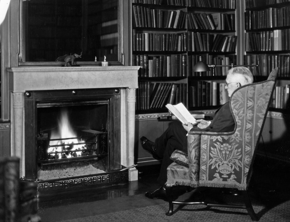 George Eastman reading