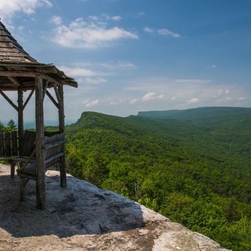 View from atop the Mohonk Preserve