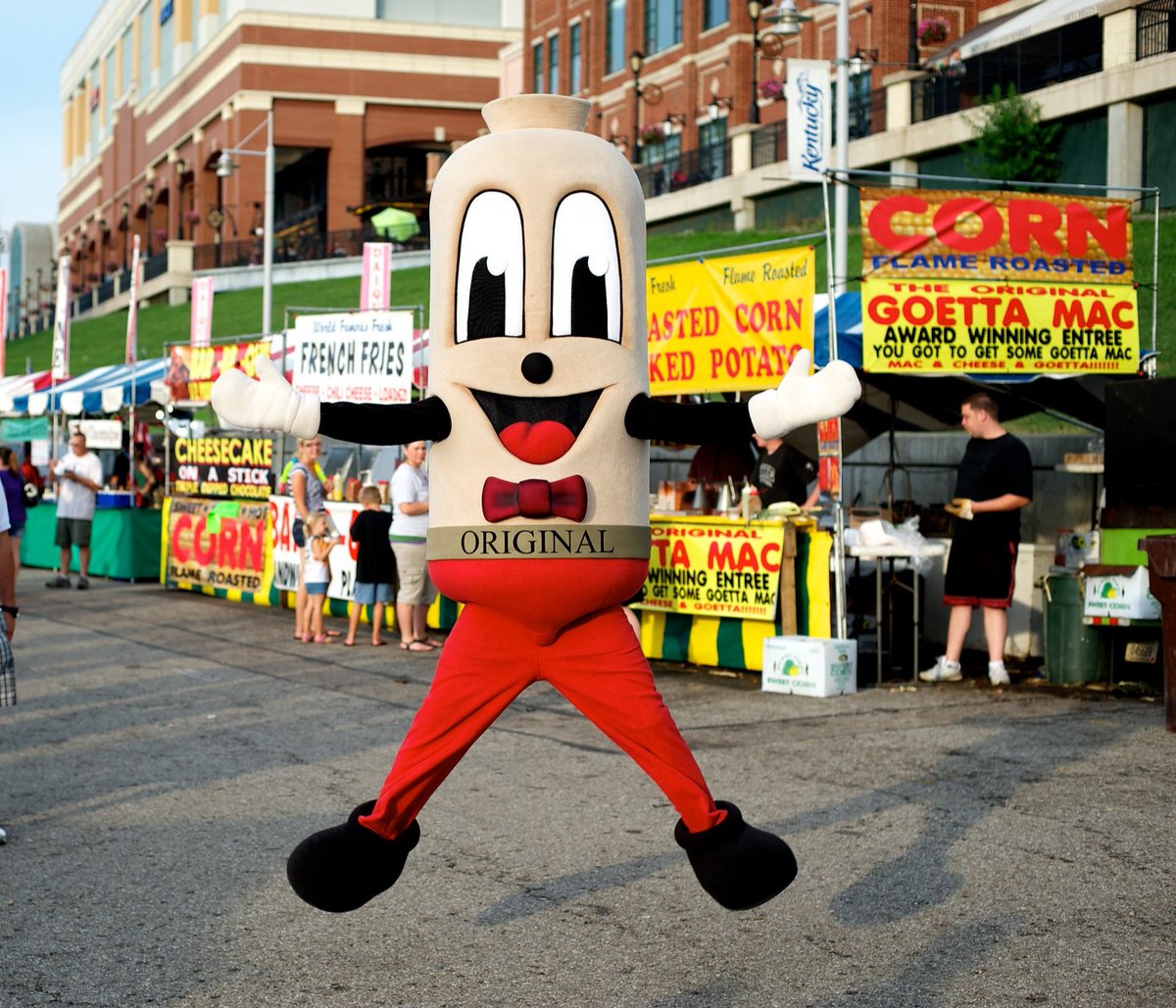 Mister Goetta Jumping at Goetta Fest