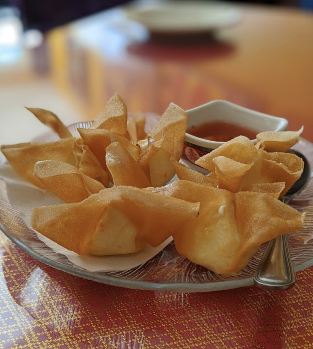 photo of crab puffs at siam orchid in bellevue ky