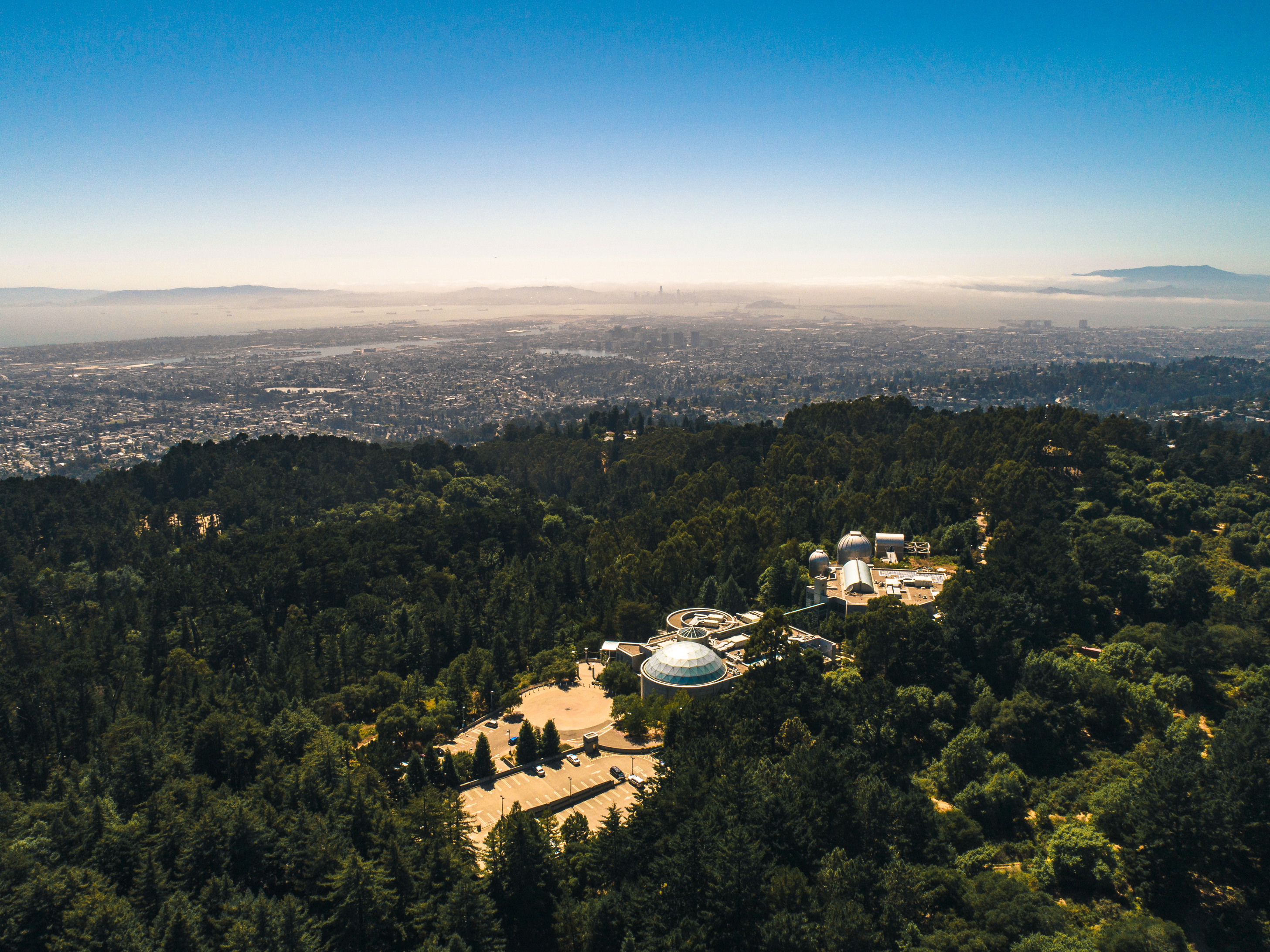 Aerial view of the Chabot Space & Science Center