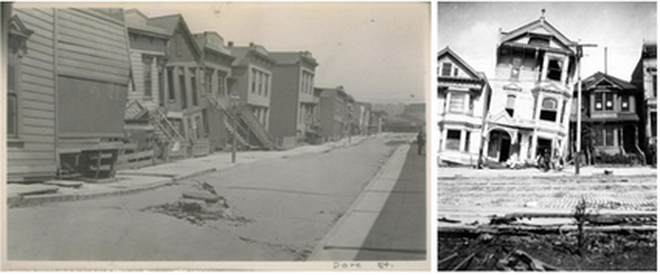 Photo of the 1906 earthquake in Oakland