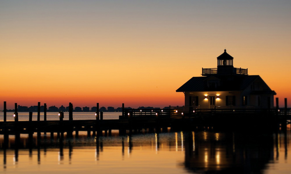 Roanoke Island Marshes Lighthouse Sunset