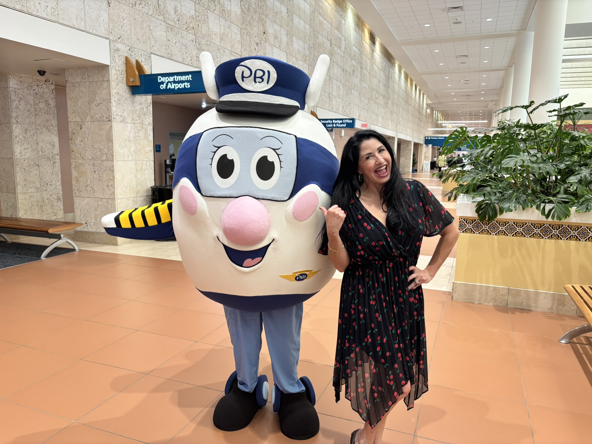 Terminal walkway at PBI