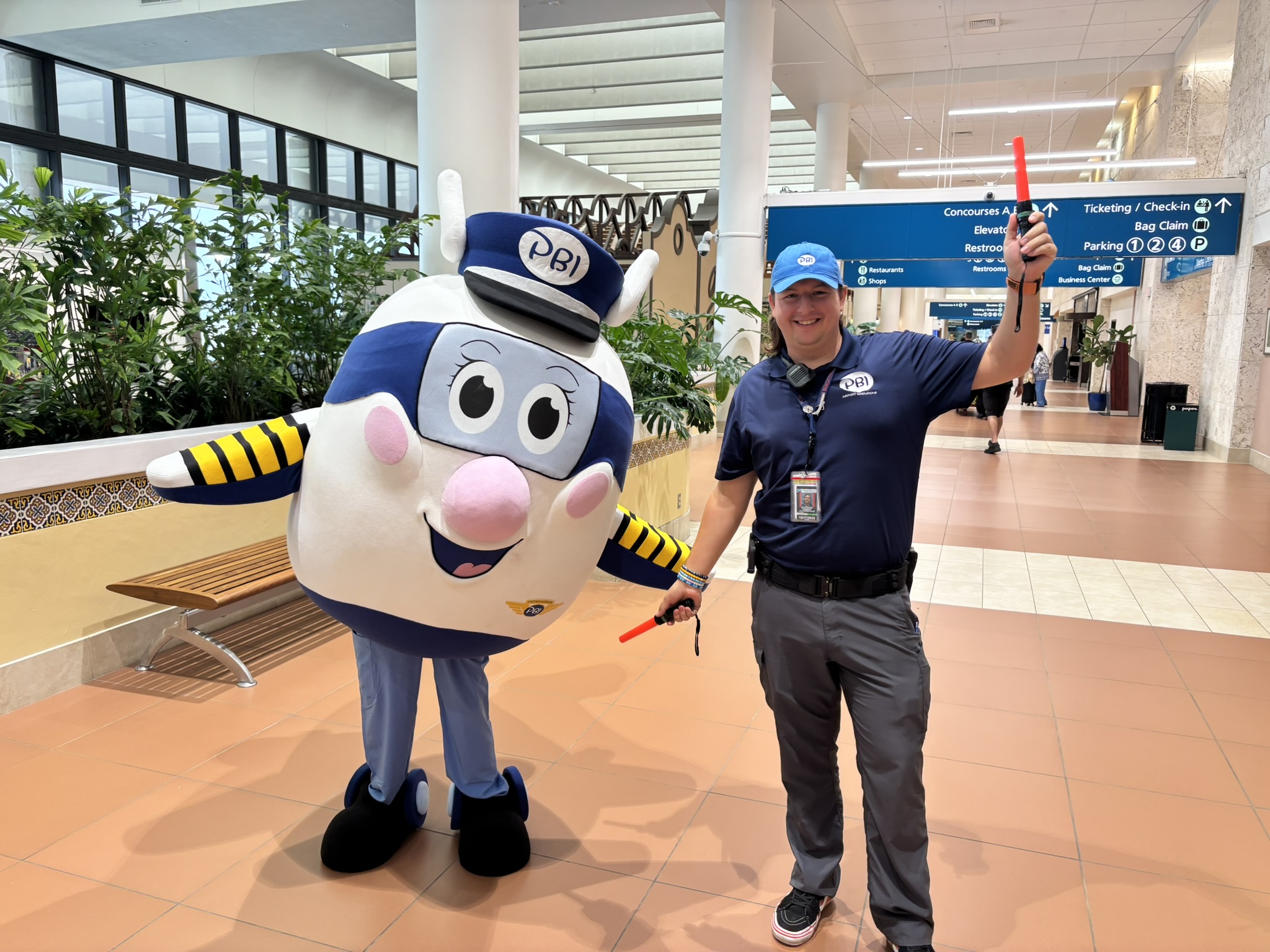 Interior seating area at PBI