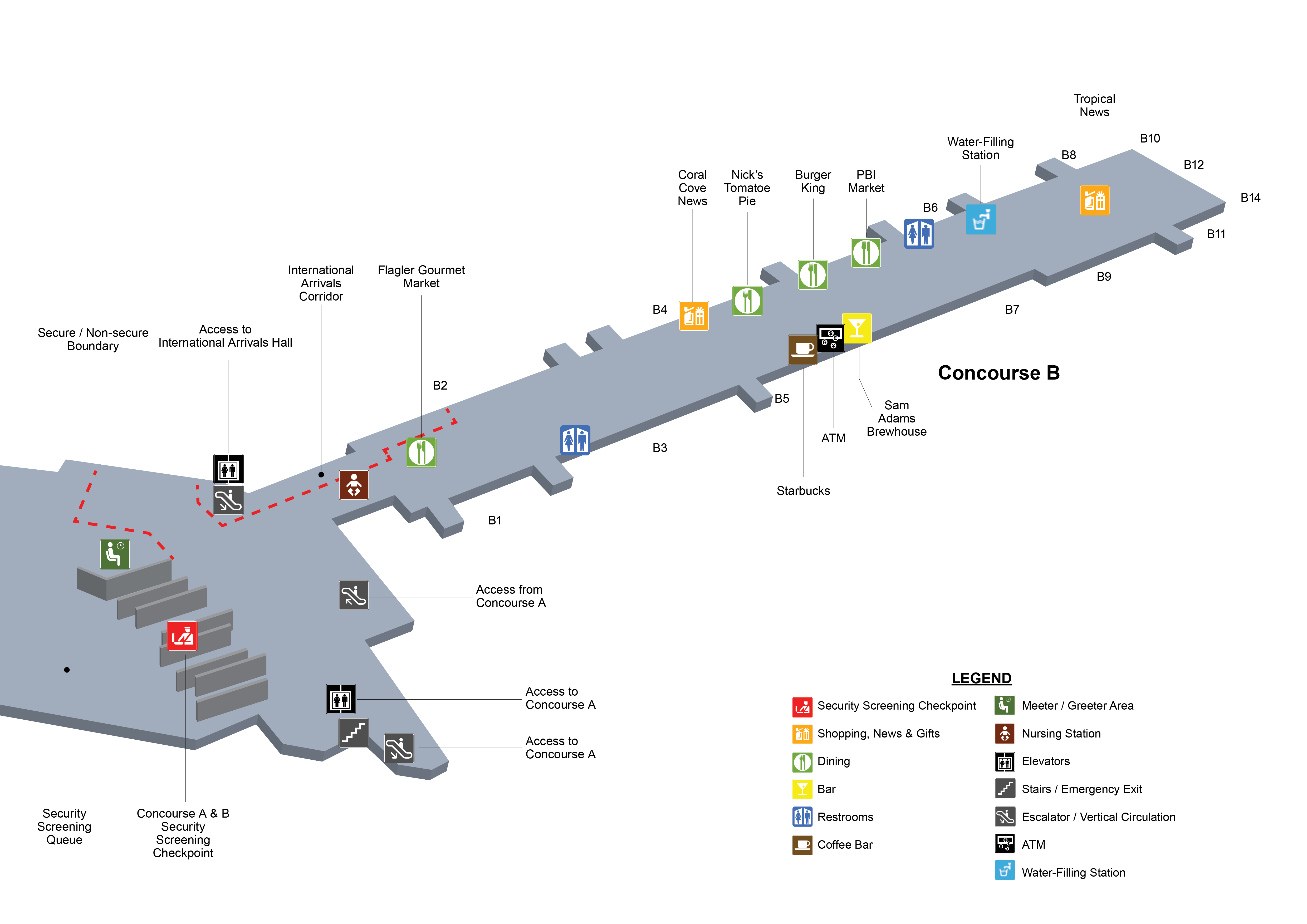 Terminal Maps | Palm Beach International Airport