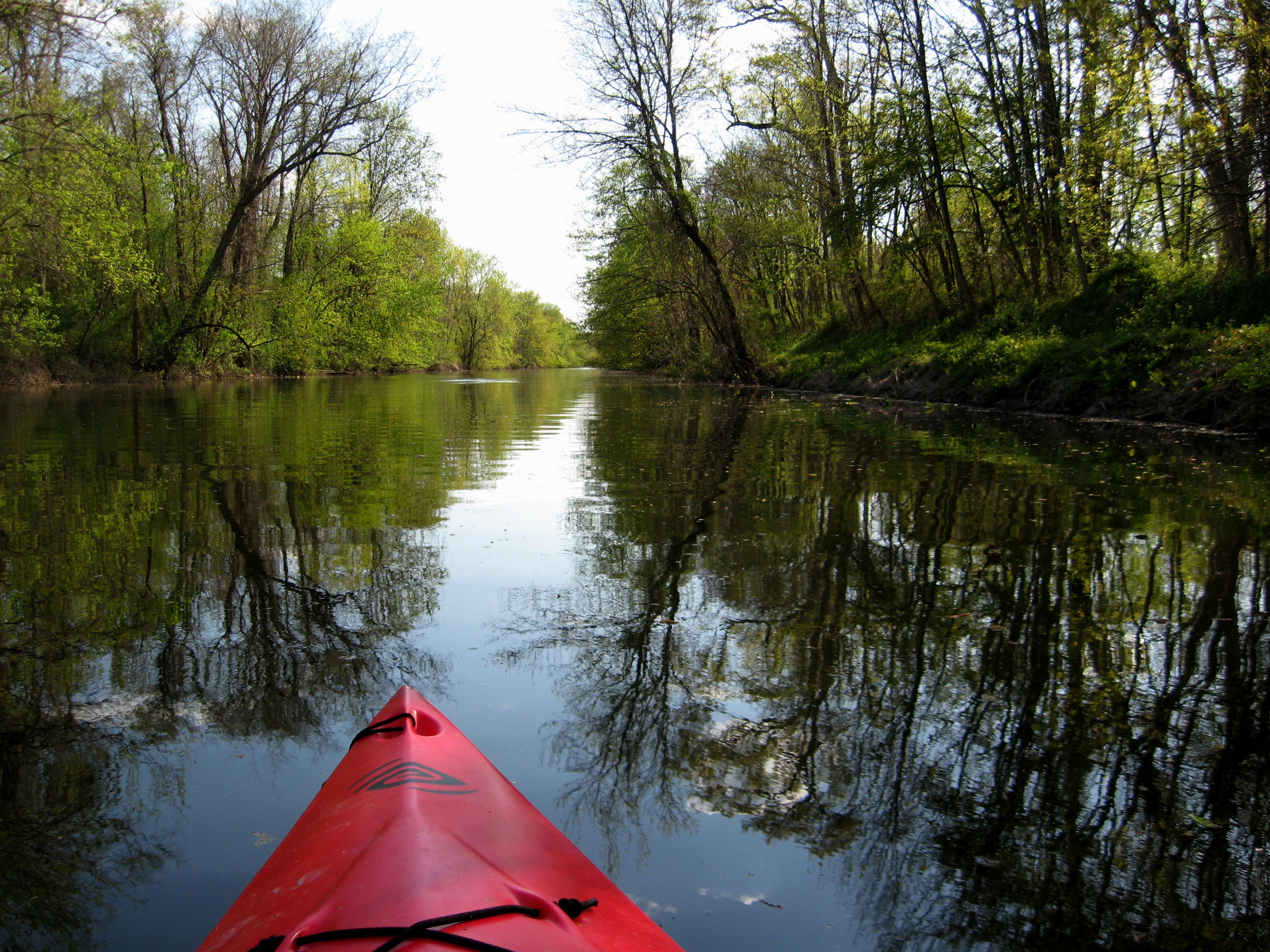 kayaking on the DR canal near Princeton, NJ.