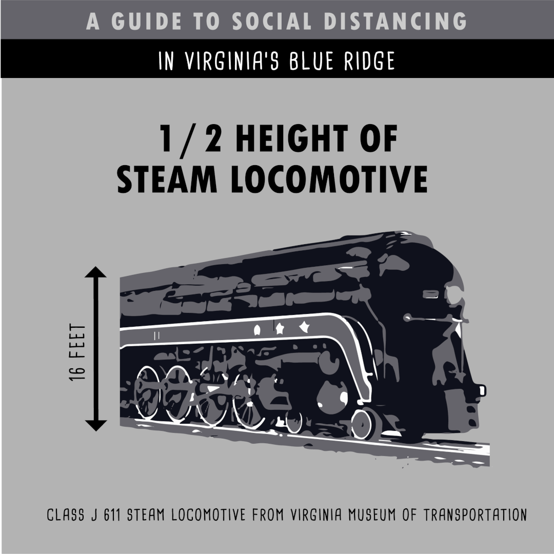Virginia Museum of Transportation - 611 Locomotive - Social Distancing