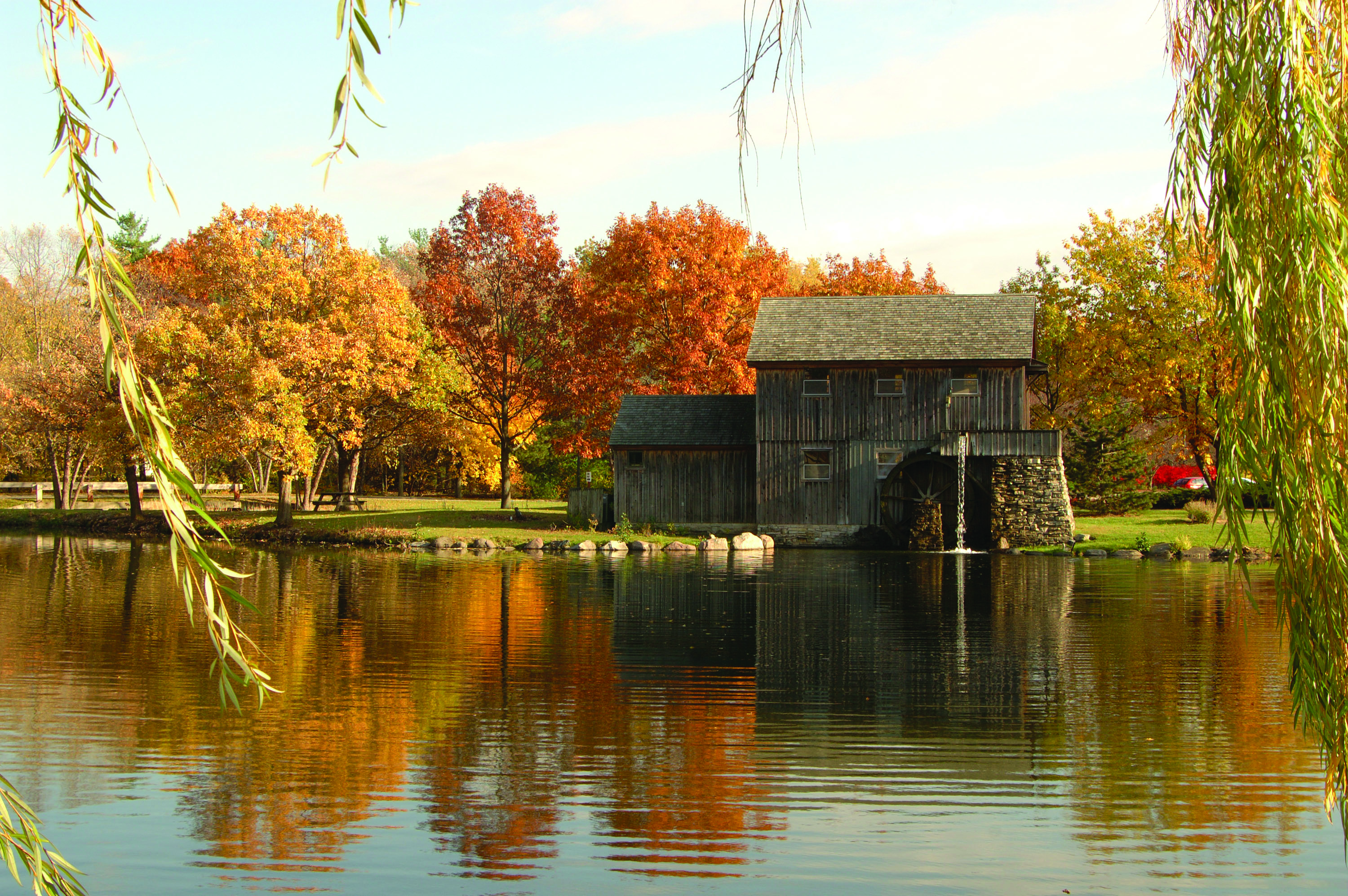 Midway Village in the fall