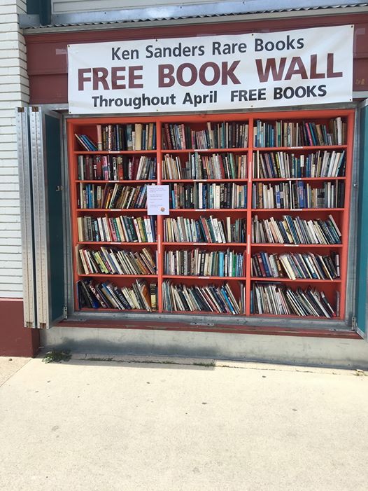 Ken Sanders free book wall