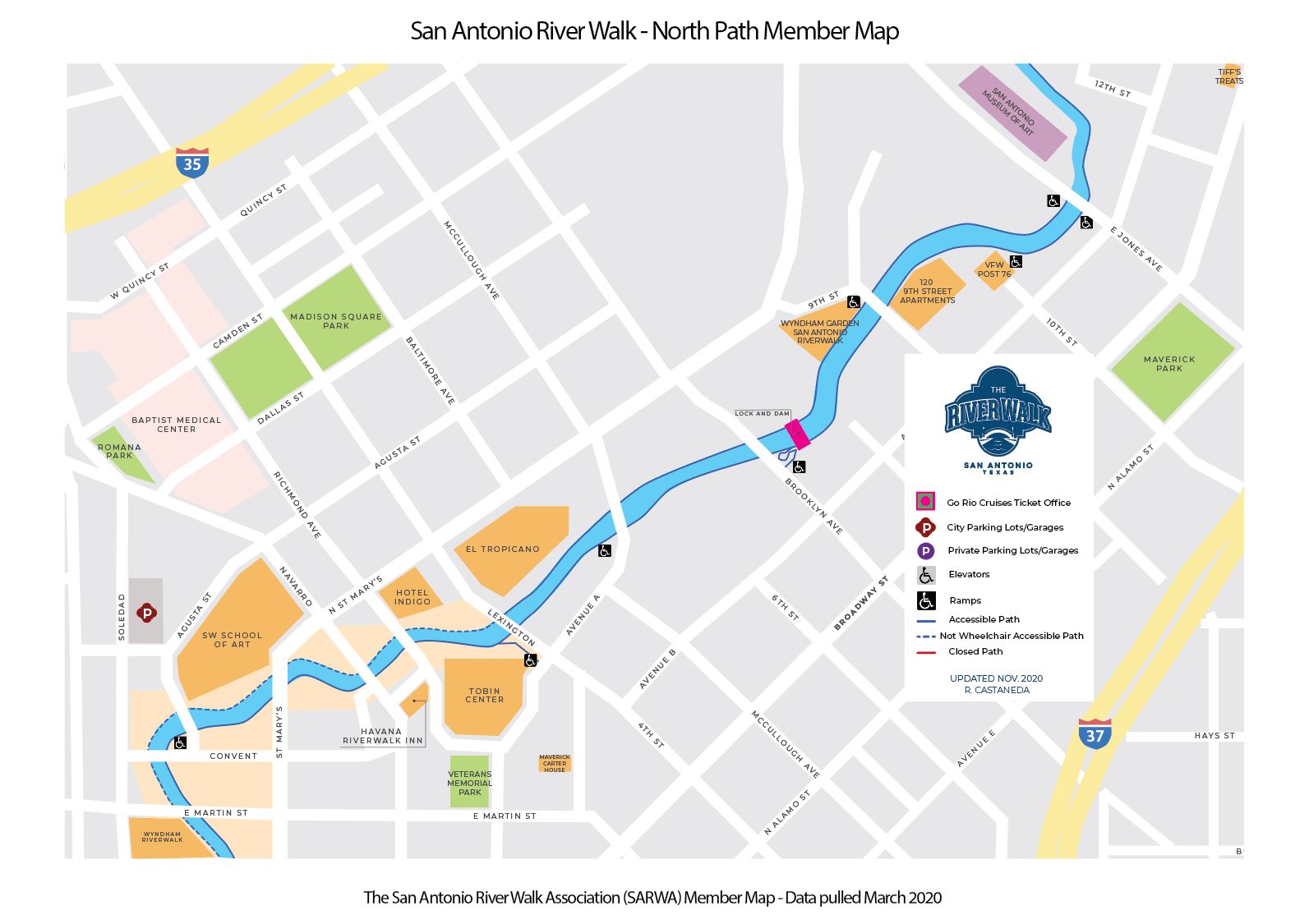 Maps San Antonio River Walk