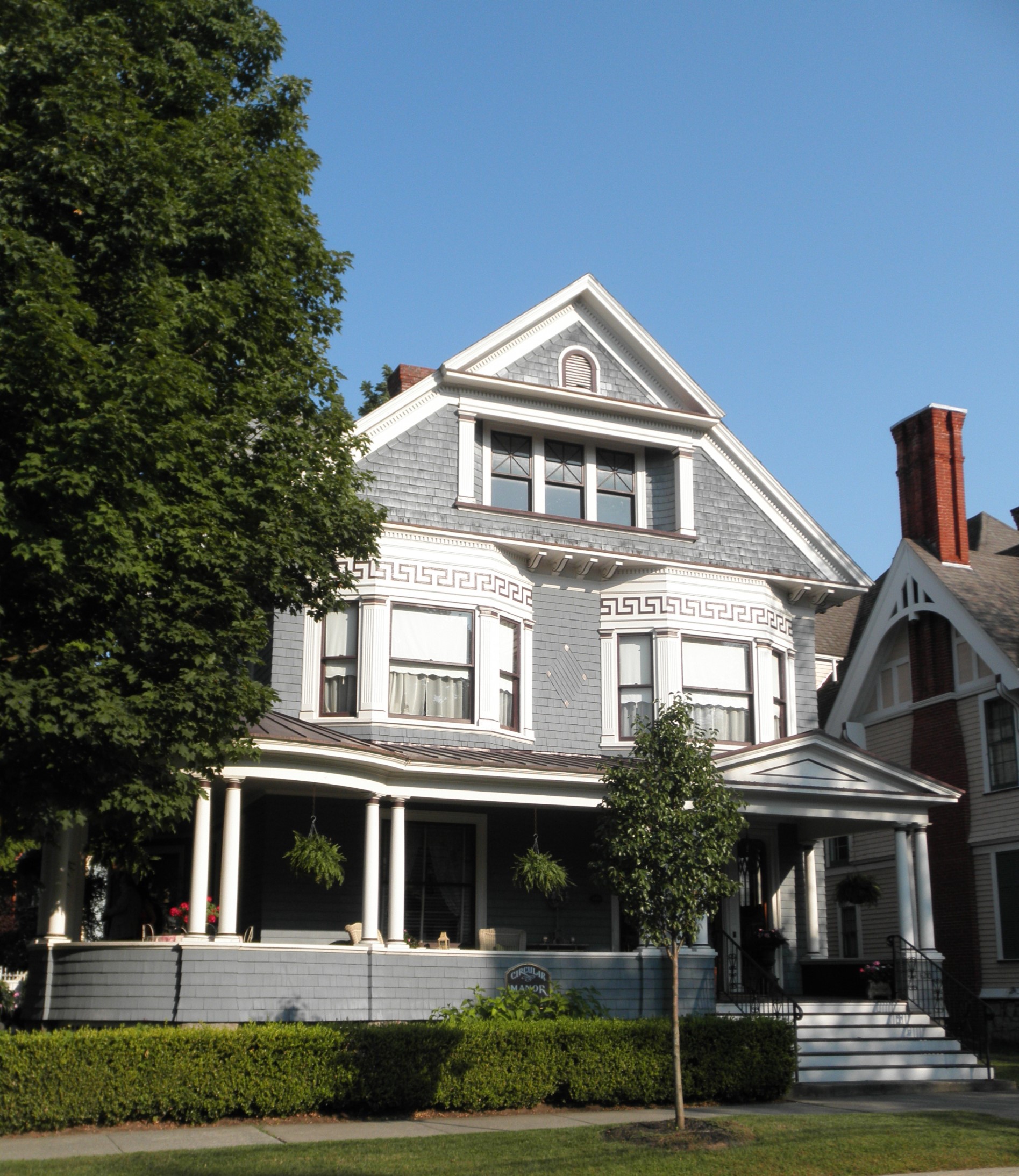 Circular Manor exterior shot