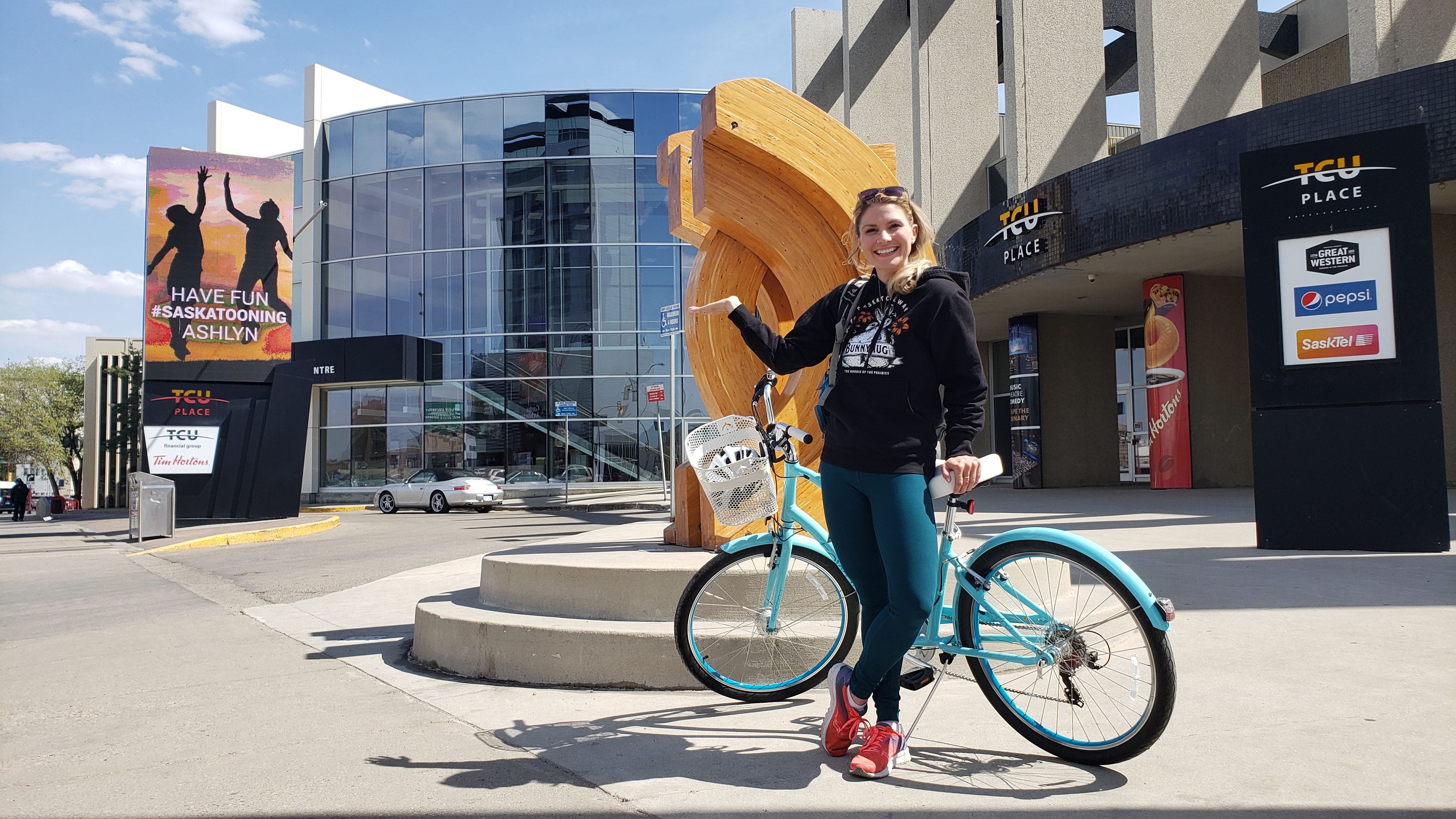 Ashlyn George - Biking in Saskatoon