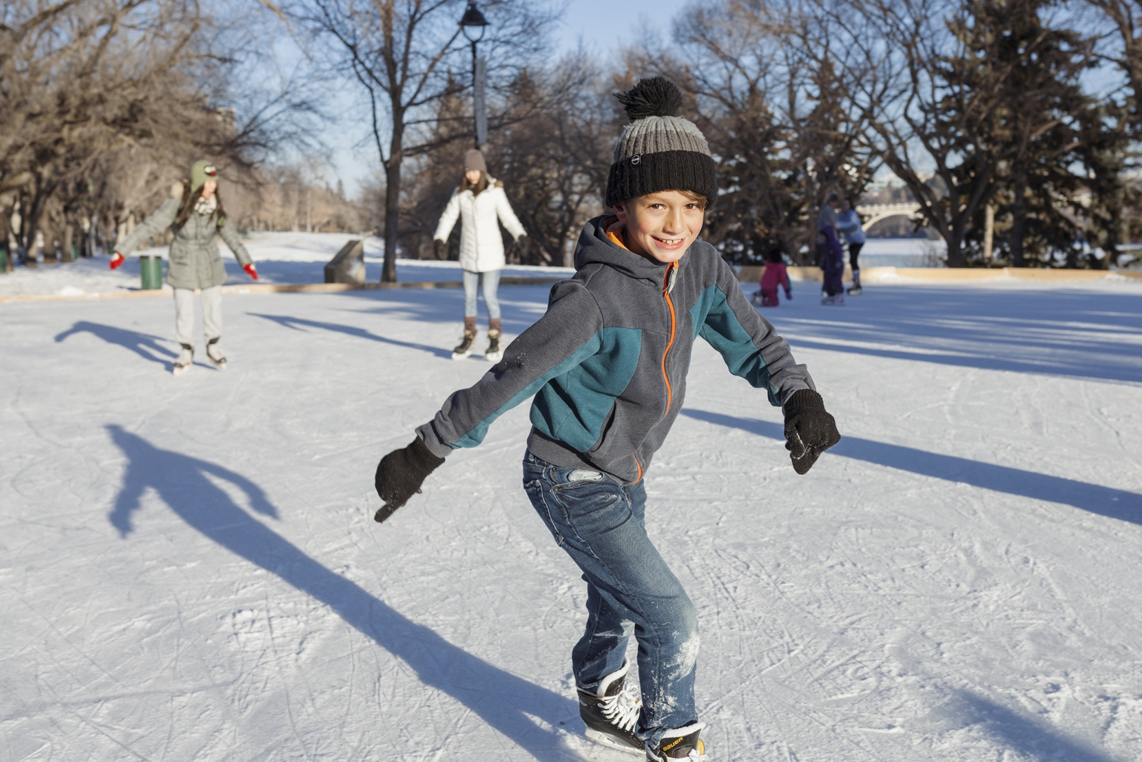 Skating at Meewasin Rink