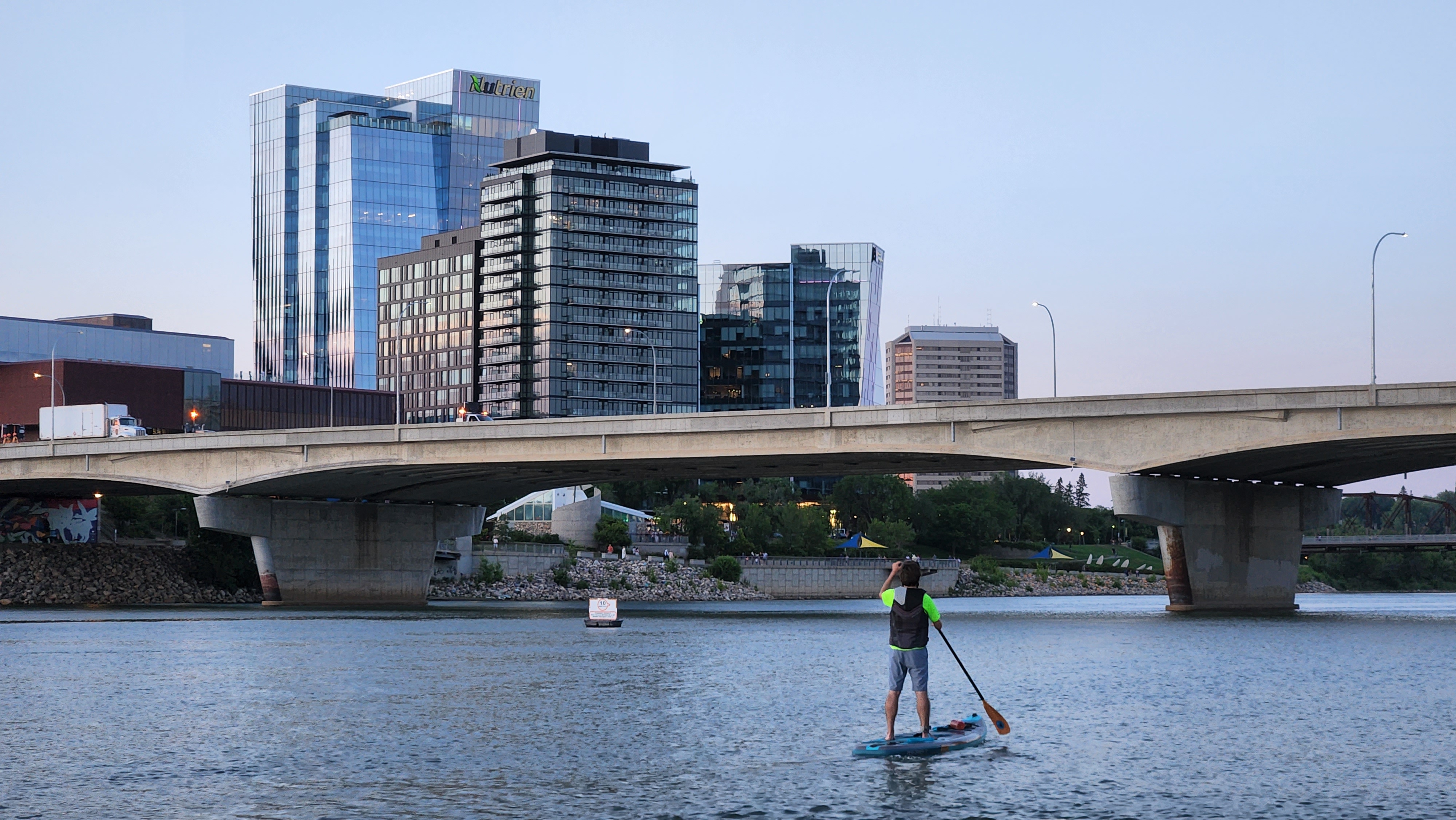 Paddleboard South Sask River