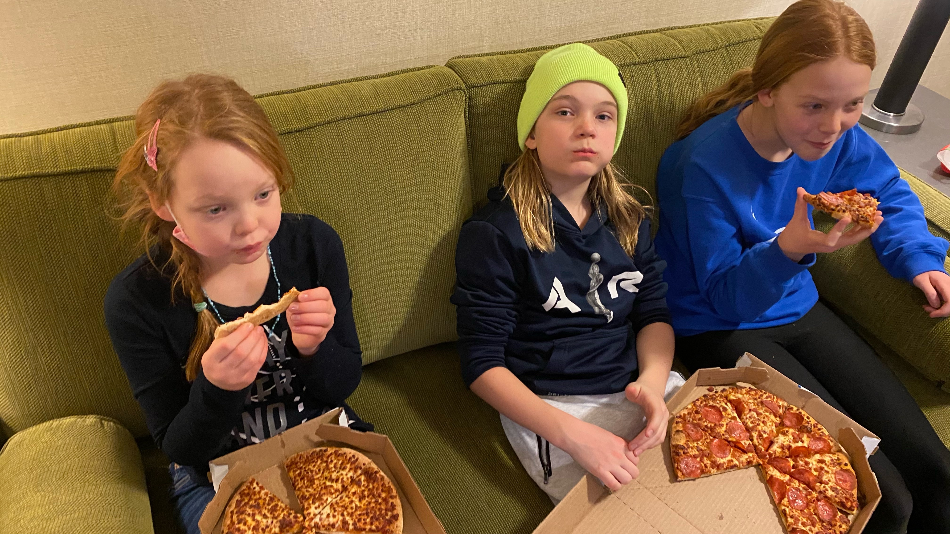 Saskatoon Inn WFH pizza kids