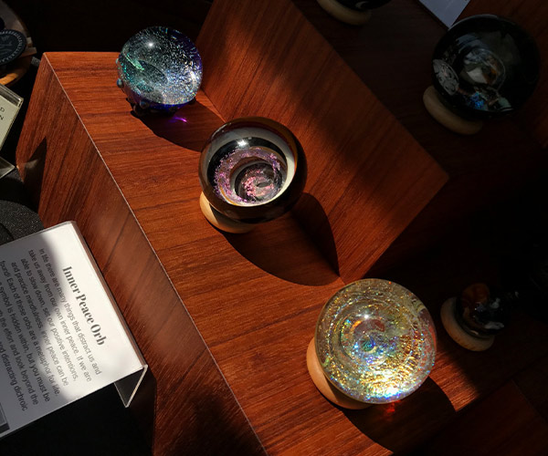 Chesterton's European Market glass orbs