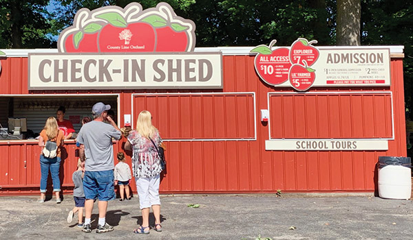 County Line Orchard Check-In Shed
