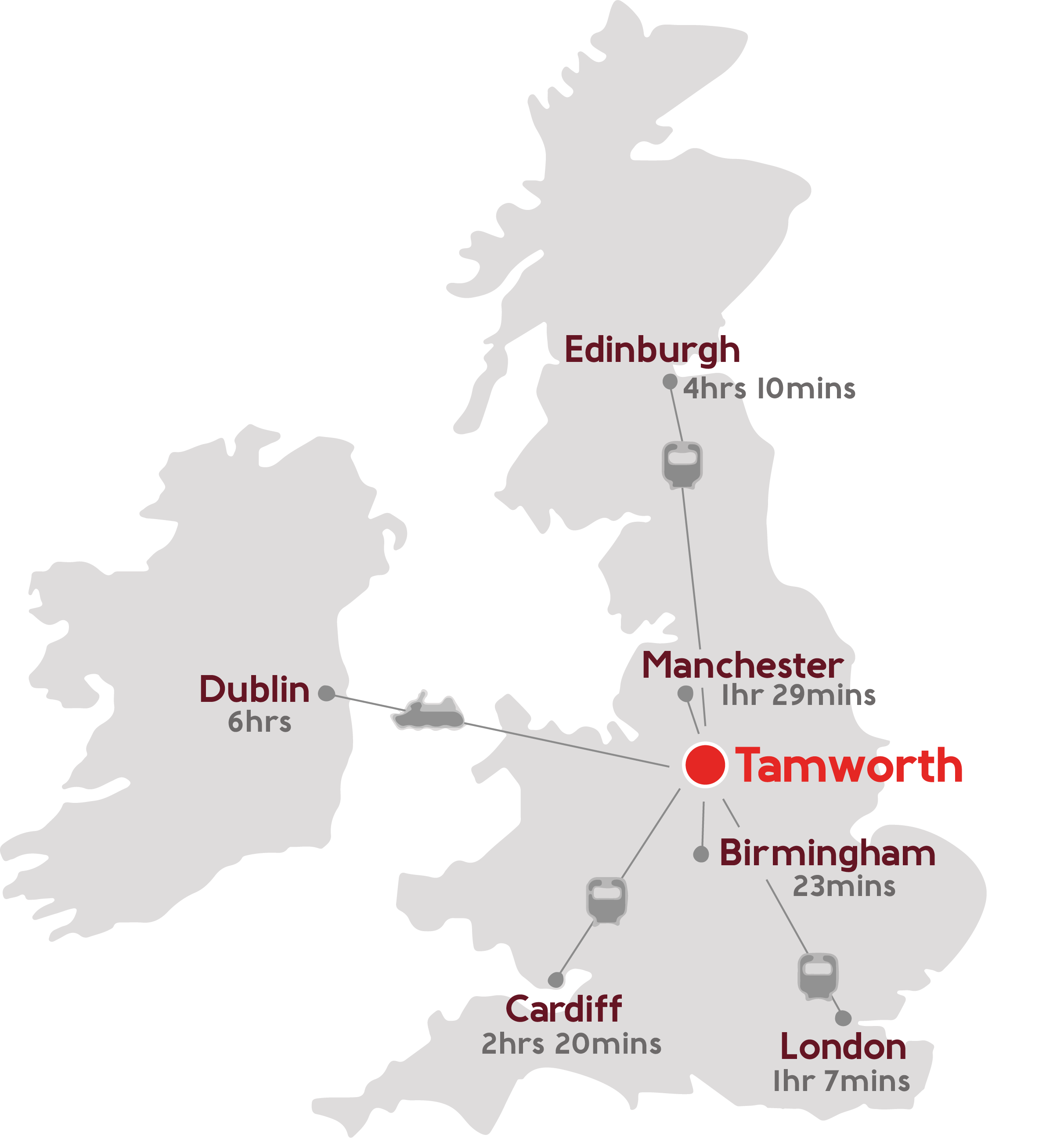 map of Staffordshire county
