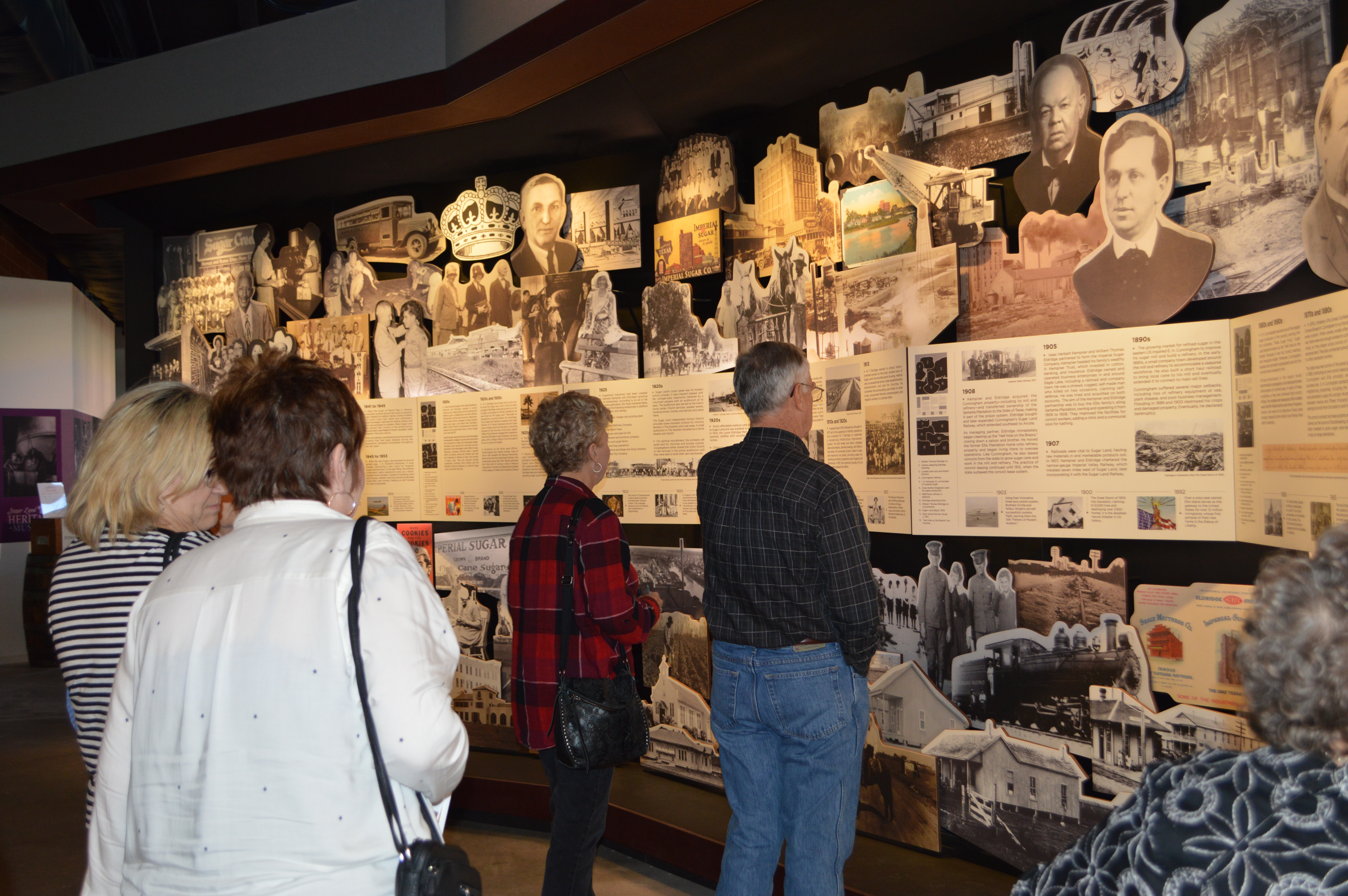 Guests viewing the Historical Timeline