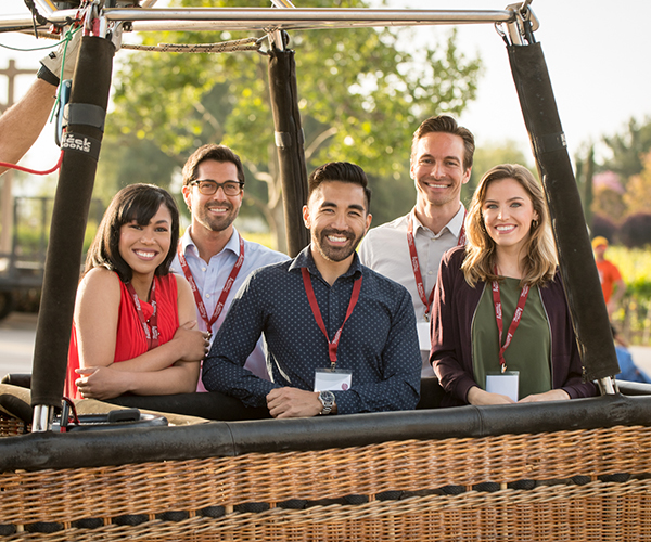 Group in Balloon