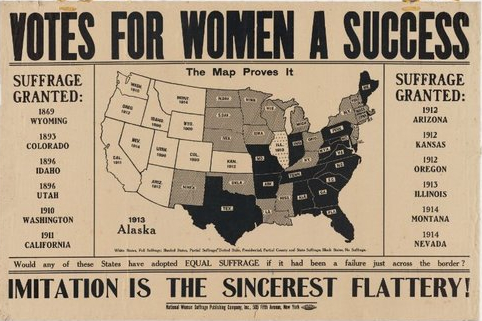 Women's Suffrage Map