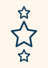 blue stars on a yellow background