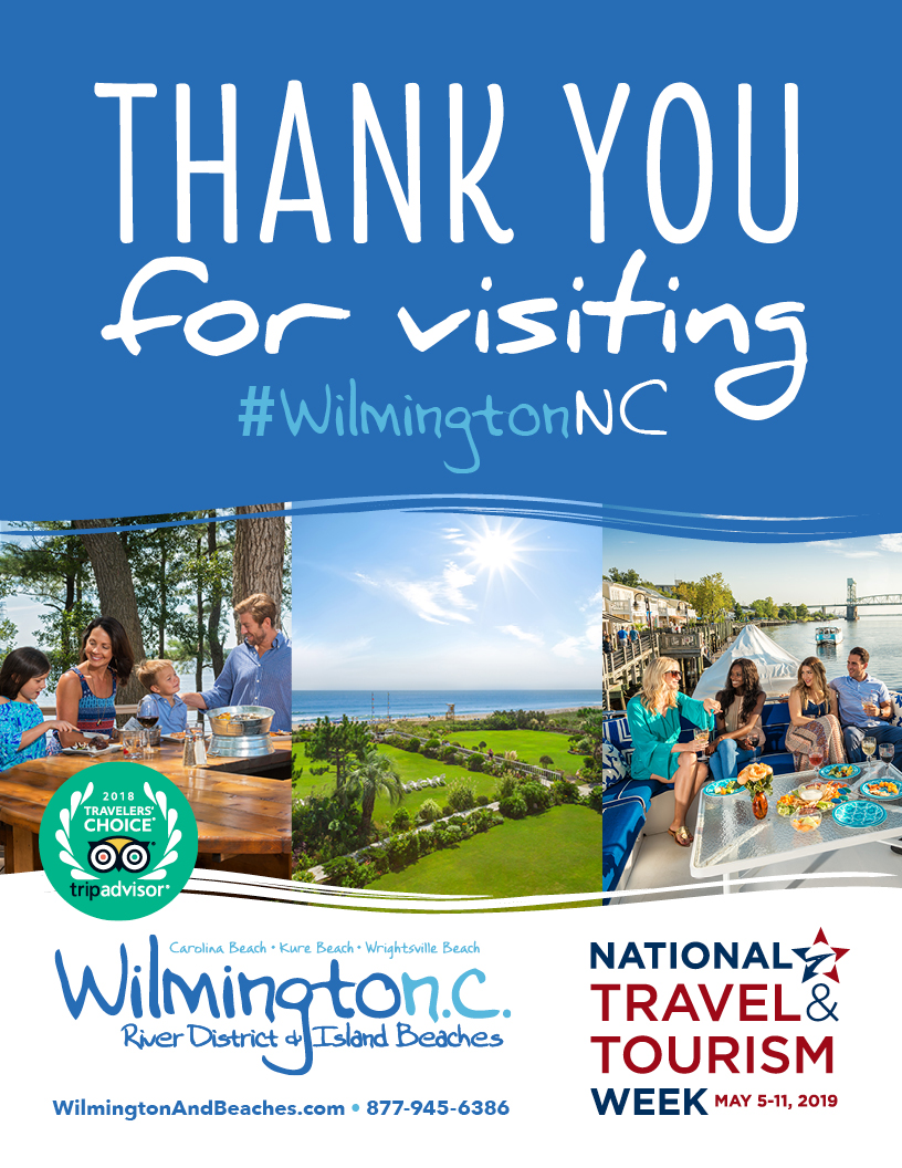 National Tourism Week 2019 Wilmington and Beaches poster image