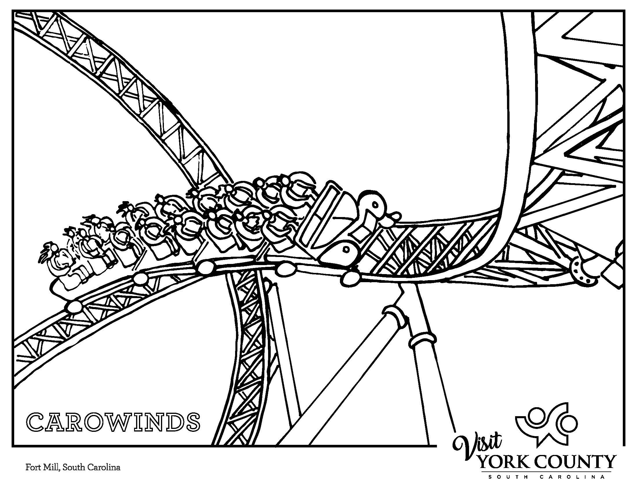 Carowinds Coloring Page
