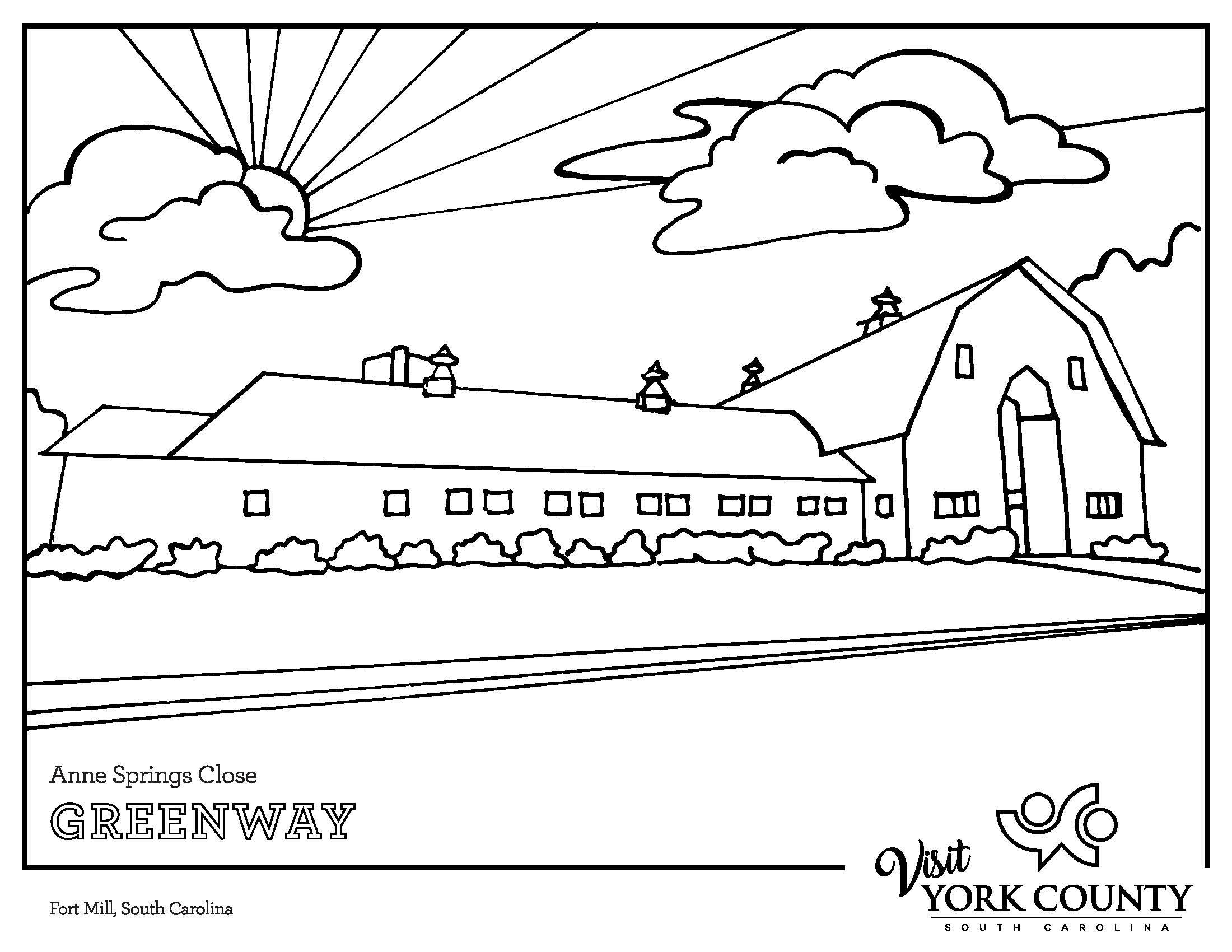 Dairy Barn Coloring Page