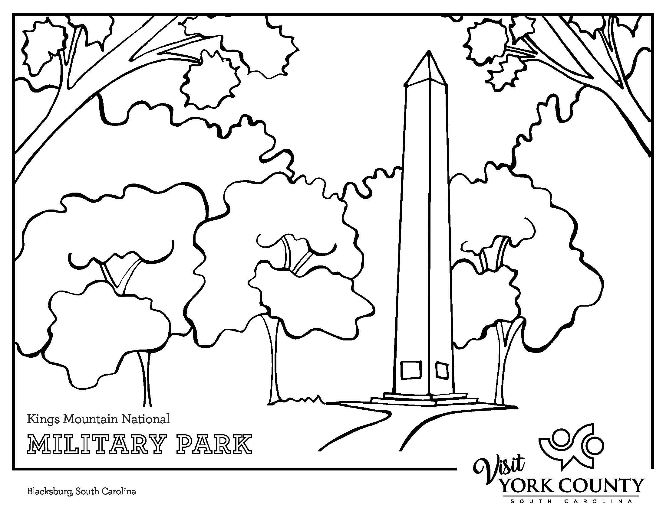 Kings Mountain Coloring page